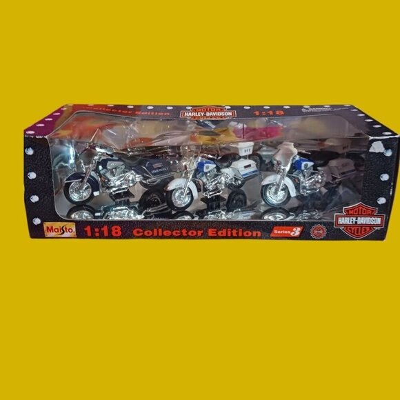 maisto Other - Harley-Davidson Collector Edition 1:18 Scale Police Motorcycles Maisto Series 3